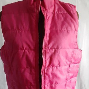 Active club   deep pink puff jacket  size  medium
